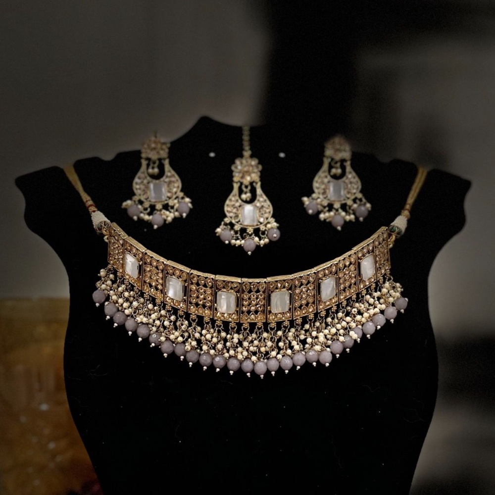 High Quality Polki Necklace Set